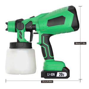 20V Cordless DIY 800ml Mini <b>Brushed</b> Motor 2500PSI Battery-<b>Powered</b> Feed Spray Painting Paint Sprayer Gun CPS-20B Cordless Paint S - Product Image 3