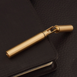 Nouveau briquet à kérosène Vintage Vieux <span class=keywords><strong>cuivre</strong></span> pur créatif poêle fine Dragon bâton Nunchucks Mini personnalité briquet de poche pour hommes - Product Image 3