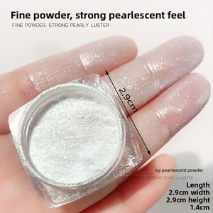 Polvere Fine Magica Effetto Specchio Glitter Perlescente Traslucido in PET Stile Fatato per Nail Art Transfrontaliero - Product Image 4