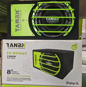 Haut-parleur de voiture stéréo TANBX 8 pouces à double aimant 12V, puissance nominale 500W 4OHM, subwoofer trapézoïdal actif pour voiture TB-8DMAX S - Product Image 2
