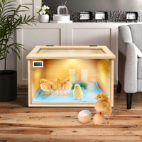 Éleveuse pour Poussins : Couveuse à Poussins 40x30x30 cm, Petit Poulailler & Cage à Cailles, Fournitures Essentielles pour Bébés Poulets & Cailles