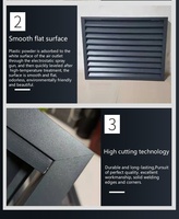 Panneaux de persiennes en aluminium pour murs et toits, système de pare-soleil pour usage résidentiel ou commercial