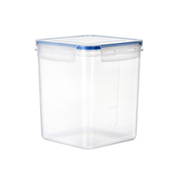 Organizador de Cocina, Recipientes Herméticos para Almacenamiento de Alimentos de 5.2L, Plástico Transparente PP, Apilables, Caja de Almacenamiento para Harina, Granos y Cereales