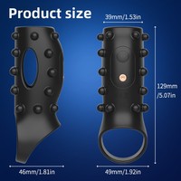 Nouveau Mini Masseur Prostatique 2026 avec Anneau Pénien et Télécommande, Jouets Sexuels Anaux Vibrants pour Hommes, Marque Privée