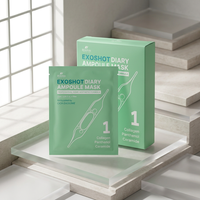 Bffect Exoshot Diary Hydrogel Ampoule Sheet avec Cica, Collagène, Peptide et Acide Hyaluronique pour Apaiser et Éclaircir les Pores