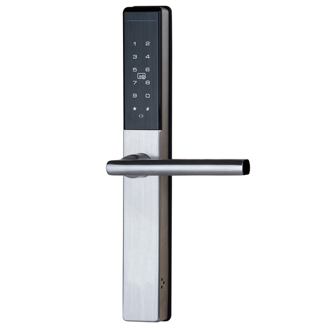 HUNE Slim Stainless Steel Blue-tooth TUYA Smart Door Lock Smart Phone APP Handle Door Lock for Apartment Home