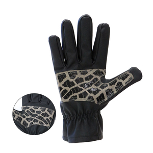 Gants en cuir pour hommes Gants de travail en cuir imperméable pour la conduite de moto Gants de sécurité à la mode pour femmes Gants de moto en cuir antidérapants - Product Image 4