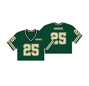 Maillot de football vintage streetwear col en V personnalisé style HORWEIL pour homme, en maille respirante, polyester, vêtement de sport décontracté - Product Image 4