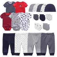 Luxe Offre Spéciale bébé vêtements ensemble 100% coton infantile garçons filles barboteuse ensemble pour nouveau-né cadeau ensemble