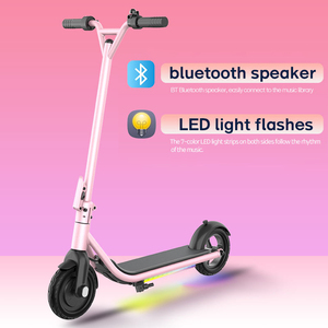 Monopattino Elettrico Pieghevole C1 con Telaio in Lega di Alluminio da 8 Pollici, Motore Brushless da 200W, 25km/h, Audio, LED, Impermeabile, per Pendolarismo Unisex - Product Image 1
