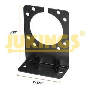 7 Way RV Blade 6 Pole Veículo End Socket Aço Rohs Conformar Trailer Fiação Conector Suporte de Montagem Fios Elétricos - Product Image 6