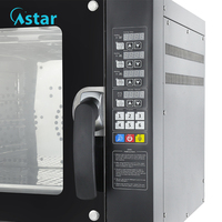 Four à convection électrique commercial à 4 plateaux, commande numérique, porte transparente, 4,5 kW, idéal pour la boulangerie, le pain et la cuisson de pizzas
