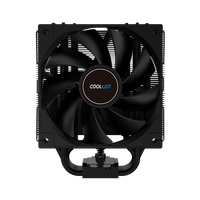 COOLLEO B60 BK Refroidisseur d'air pour CPU, ventilateur de refroidissement pour ordinateur, radiateur de refroidissement par air, dissipateur thermique de bureau, 6 caloducs, TDP 245W, AMD AM4/5