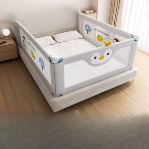 Grade de Proteção Dupla Face em Tela para Cama Infantil, Grade de Segurança para Cama de Bebê para Colchões de Solteiro, Casal e Queen Size - Product Image 1