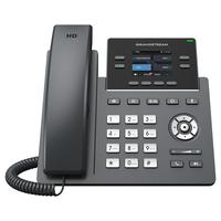 Teléfono IP Gigabit PoE Grandstream GRP2612G, 4 Líneas SIP, Pantalla LCD a Color de 2.4 Pulgadas, Audio HD, Teléfono de Escritorio VoIP Empresarial, LAN Dual de 10/100/1000M