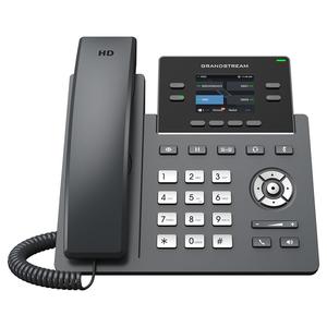 โทรศัพท์ไอพี Grandstream GRP2612G Gigabit PoE รองรับ 4 SIP Lines หน้าจอ LCD สี 2.4 นิ้ว เสียง HD สำหรับธุรกิจ โทรศัพท์ตั้งโต๊ะ VoIP พร้อมพอร์ต LAN แบบคู่ 10/100/1000M - Product Image 1