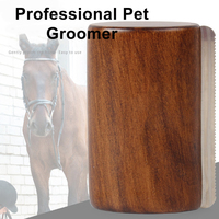 Poignée en bois classique cheval perte peigne cheval sueur grattoir cheval nettoyage bétail brosse