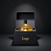 Flacon pulvérisateur de parfum en verre transparent de luxe personnalisé avec couvercle en bois, 30 ml, 100 ml, emballage en boîte