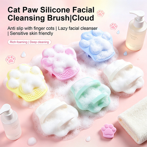 Brosses de bain pour bébé en silicone souple en forme de patte LEDUN en gros, exfoliant visage pour un nettoyage en profondeur et une relaxation optimale - Product Image 3