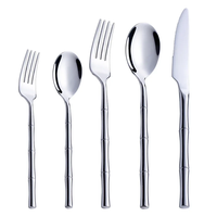Ensemble de couverts 18/10 en acier inoxydable argenté, vaisselle pour mariages, restaurants, ensemble de couverts dorés utilisés dans les hôtels
