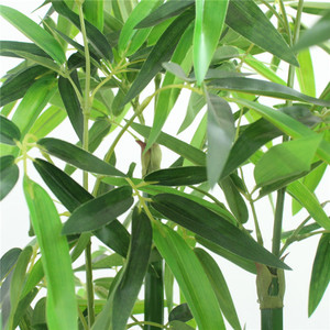 <span class=keywords><strong>Bonsaï</strong></span> en pot de plantes vertes, feuilles de bambou artificielles, arbre pour décoration intérieure, <span class=keywords><strong>prix</strong></span> d'usine - Product Image 6