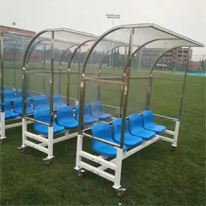 Aluminum Soccer Bench Team Shelter Soccer Player Dugout Football Stadium Team Shelter