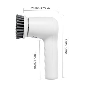 Cepillo de Limpieza Eléctrico de Mano 4 en 1 Geerlepol con Diversas Cabezas de Plástico Ecológicas, Modelo G017 - Product Image 2