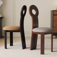 Tabouret BST avec pieds en bois, mobilier de maison de haute qualité, pouf rond en tissu à trois pieds, chaise de salle à manger ronde en bois