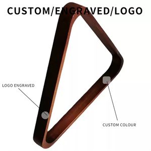 <span class=keywords><strong>Triángulo</strong></span> de Billar de Madera Económico de Estilo Moderno de 57.2mm con Caja para Palos de Madera, LOGO y Colores - Product Image 1