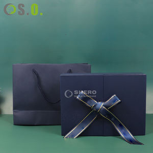 Customized logo New Arrival Double Open Packing <b>Gift</b> Boxes with <b>Ribbon</b> Closure - Product Image 2