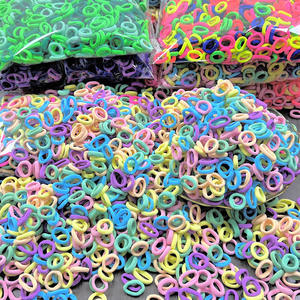 100 Vente en gros directe usine : Anneaux de <span class=keywords><strong>pouce</strong></span> pour enfants, Petits élastiques, Anneaux pour serviettes, Élastiques à cheveux non-abrasifs pour filles de haute qualité - Product Image 4