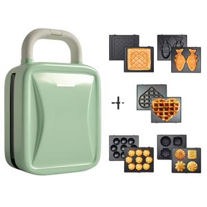 Professionnel multifonction 3 dans 1 petit déjeuner sandwich gaufriers 5 dans 1 commerciale électrique en forme de coeur maker machine - Product Image 1