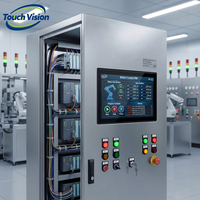 Panel PC Industrial Sin Ventilador IP65 de 15.6'', 18.5'', 21.5'', 32'', J1900, J6412, I3, I5, I7, RS232, RS485, Pantalla Táctil para HMI, SCADA, Kiosco