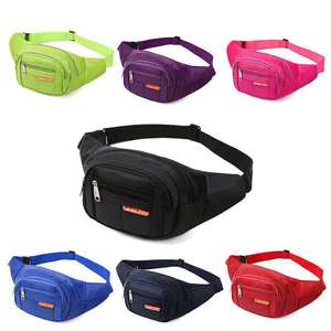 Outdoor Sports Waist Bag Nylon 36x24x13cm Multi Pocket Fanny Pack For Leisure Travel Men Women Crossbody Phone Bag - Product Image 5