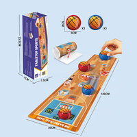 Ensemble de jeux de table éducatifs en plastique en gros avec tapis de curling, de basketball et d'échecs - Jeu familial portable pour deux joueurs