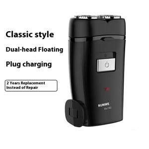 Afeitadora Eléctrica de Alta Calidad para Hombre, Recargable, de Doble Cabezal, Mini Afeitadora Portátil, Afeitadora Eléctrica al por Mayor - Product Image 2