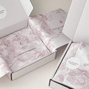 Soft Pastel Tissue <strong>Paper</strong> With Custom Printing For Delicate Garment Wrapping - Product Image 5
