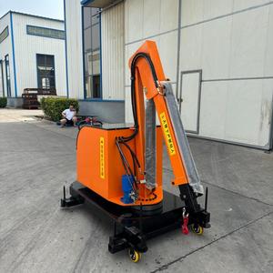 Gru a Braccio Mobile Idraulica Semovente Girevole a 360° per Carichi Pesanti, Capacità 2T, con Motore e Cuscinetti, Garanzia 3 Anni per Uso Industriale - Product Image 4