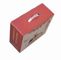 Carpeta personalizada Cajas de regalo corrugadas Colores completos Cajas corrugadas fuertes Cajas de embalaje de envío