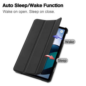 Funda magnética delgada de cuero PU para xiaomi <span class=keywords><strong>Redmi</strong></span> <span class=keywords><strong>Pad</strong></span>, 10,6 pulgadas, 2022, tableta, soporte ultrafino de tres pliegues - Product Image 3