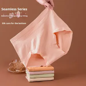 Meilleure vente d'usine en gros : Culotte femme grande taille taille mi-haute, confortable, effet remonte-fesses, sans couture - Product Image 1