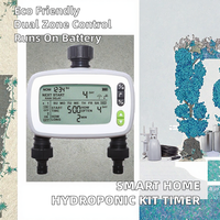 Aqualin 2 Outlet Pengatur Waktu Penyiraman Digital dengan Sensor Hujan Pengontrol Irigasi Taman Otomatis Zona Ganda
