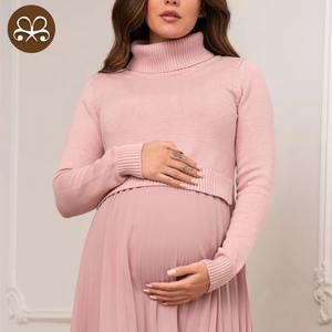 <span class=keywords><strong>Vestito</strong></span> Invernale Personalizzato con Vestibilità Perfetta e Comodo, a Maniche Lunghe, Ampio, per Maternità e <span class=keywords><strong>Allattamento</strong></span> - Product Image 4