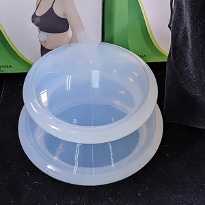 Copas de silicona transparente para masaje corporal, 4 unidades