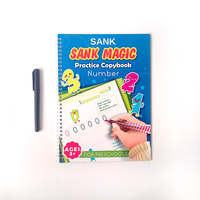 Cahier de Pratique Magique Personnalisé pour Enfants : Traçage des Chiffres Réutilisable, Cahier d'Activités Préscolaire à Spirale – Vente en Gros Usine