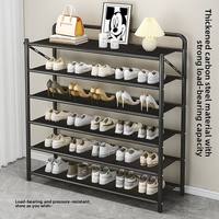 Étagère à chaussures multi-niveaux, design moderne, montage facile, armoire à chaussures pliable, prix abordable pour le salon
