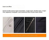 Ordinateur laser sac ouverture machine à coudre YD-F3520TR pour Chemise, pantalon, la patte de boutonnage vêtements machine à coudre industrielle