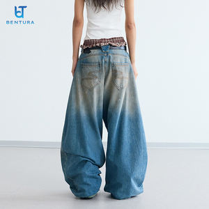 BENTURA Fabrika Özel Tasarım Kot Pantolon Eskitme Vintage Yıkama Ham Kenarlı Düz Paça 16 oz Japon Denim Kot Erkek - Product Image 6