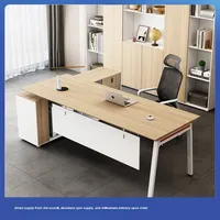 Escritorio ejecutivo moderno y simple para muebles de Gerente de supervisor de escritorio de Jefe de Oficina de una sola persona