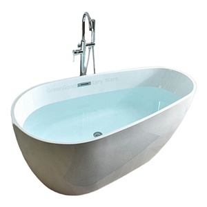 Baignoires autoportantes <span class=keywords><strong>en</strong></span> acrylique de <span class=keywords><strong>forme</strong></span> ovale modernes de 140 cm pour usage hôtelier <span class=keywords><strong>en</strong></span> Algérie - Product Image 1